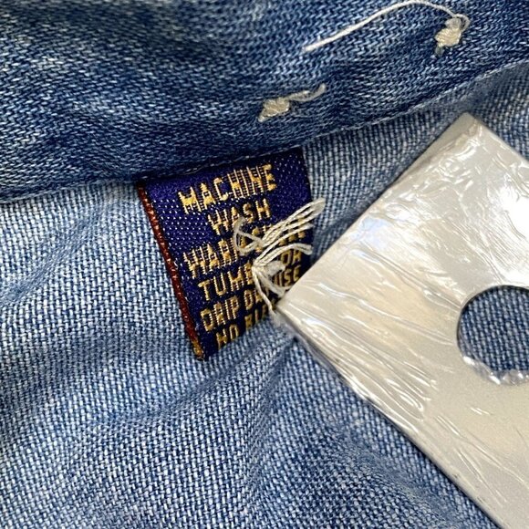 Norsports | 90s Button Down Denim Long Sleeve Shirt | Size: Large - Picture 6 of 7